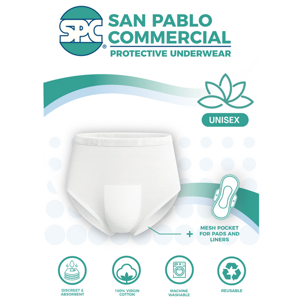 SPC Unisex Reusable Cotton Incontinence Underwear