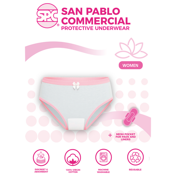 SPC Women’s Reusable Cotton Incontinence Underwear
