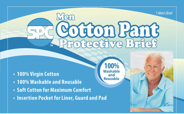 SPC reusable washable mens incontinence briefs 